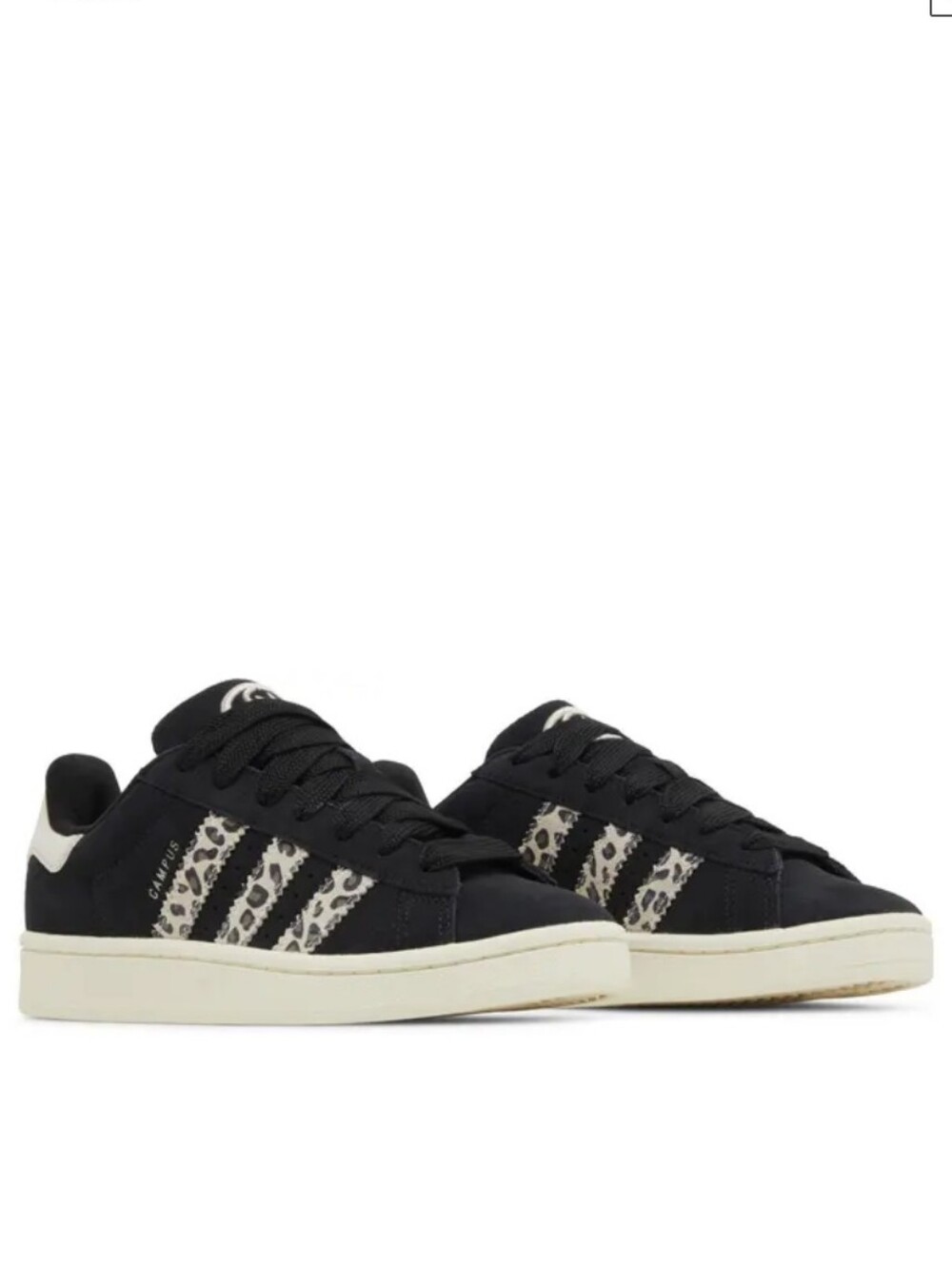 Adidas Campus 00s Black and White Leopard Sneakers Size 10